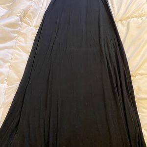 5/25 long black maxi skirt